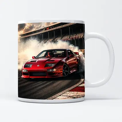 Nissan 300ZX Drifting Red Car Race Track