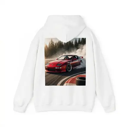 Nissan 300ZX Drifting Red Track Smoke