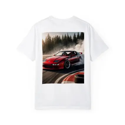 Nissan 300ZX Drifting Red Track Smoke
