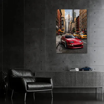 Nissan 300ZX Red Sports Car New York