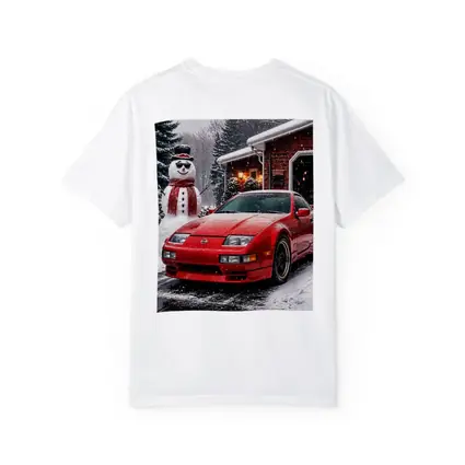 Nissan 300ZX Red Sports Car Winter Snow