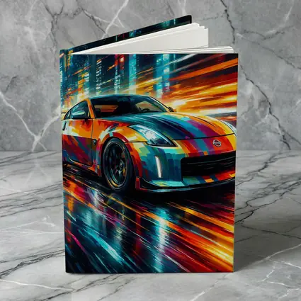Nissan 350Z Colorful Art City Night