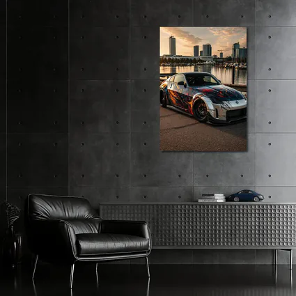 Nissan 350Z Custom Paint Cityscape Waterfront