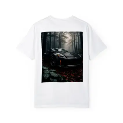 Nissan 350Z Black Wet Forest Night