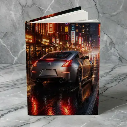 Nissan 350Z Rainy Neon City Night