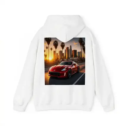 Nissan 370Z Red Los Angeles Sunset Drive