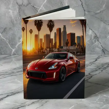 Nissan 370Z Red Los Angeles Sunset Drive