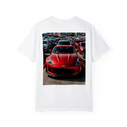 Nissan 370Z Red Sports Car City Parking