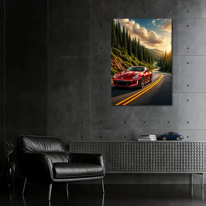 Nissan 370Z Red Mountain Forest Road