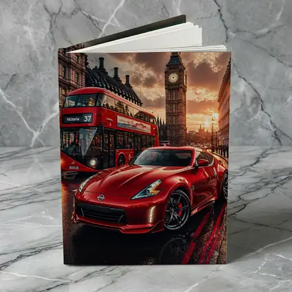 Nissan 370Z Red London Big Ben Street