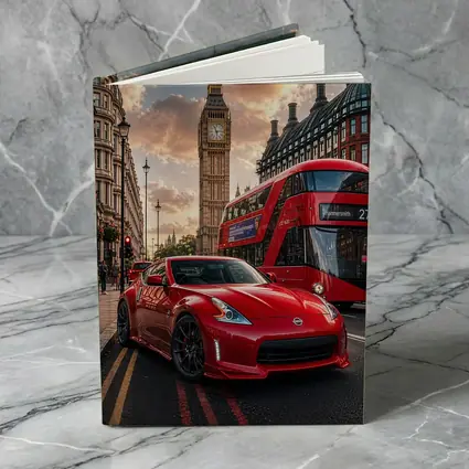 Nissan 370Z Red Sports Car London Street