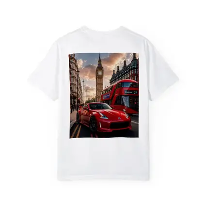Nissan 370Z Red Sports Car London Street