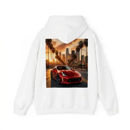 Nissan 370Z Red Los Angeles Sunset Street