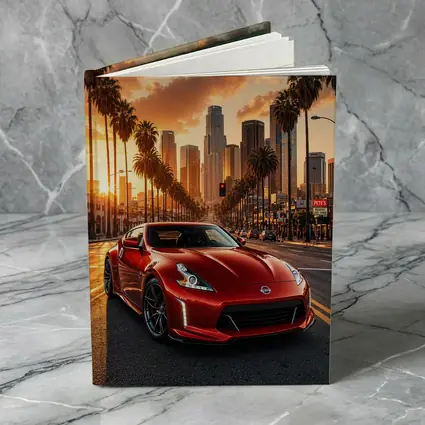 Nissan 370Z Red Los Angeles Sunset Street