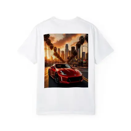 Nissan 370Z Red Los Angeles Sunset Street