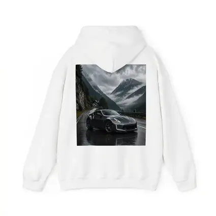 Nissan 370Z on Rainy Mountain Road