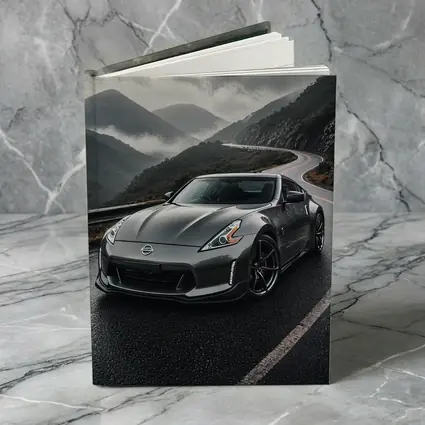 Nissan 370Z on Rainy Mountain Road
