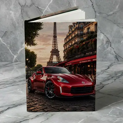 Nissan 370Z Red Sports Car Paris