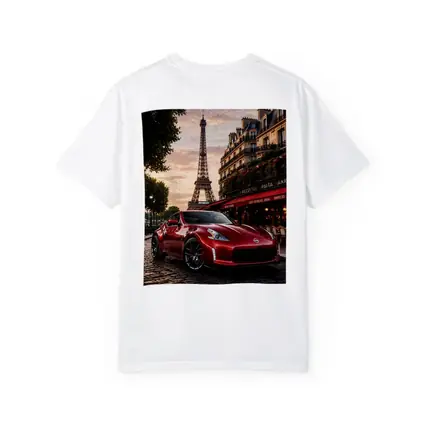Nissan 370Z Red Sports Car Paris