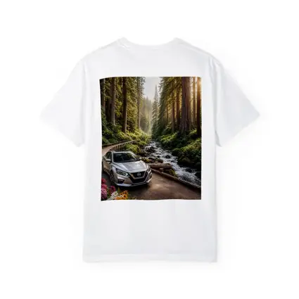 Nissan Altima Silver Car Forest Stream