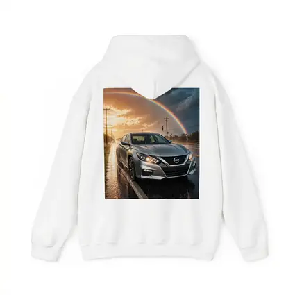 Nissan Altima Wet Road Rainbow Storm