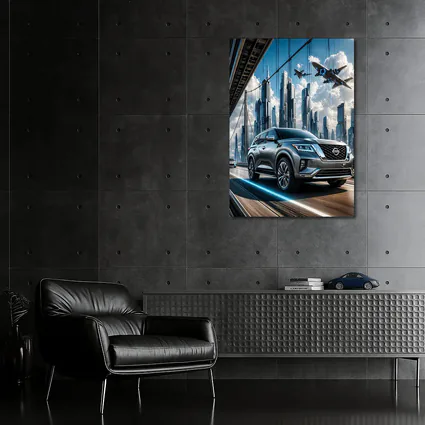 Nissan Armada Crossing Futuristic City Bridge