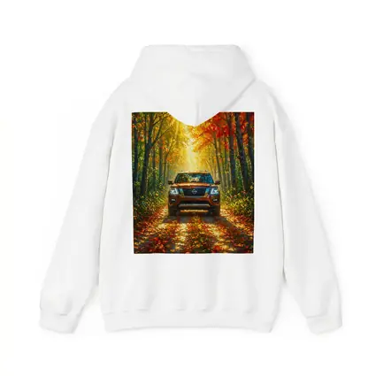 Nissan Armada SUV Autumn Forest Drive