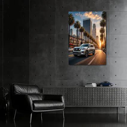 Nissan Armada Cruising Los Angeles Sunset Street