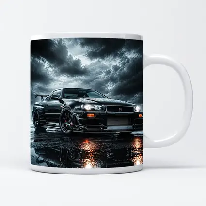 Nissan Skyline GT-R Black Rainy Storm