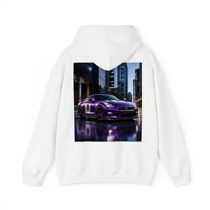 Nissan GT-R Purple Mexican Flag City Night