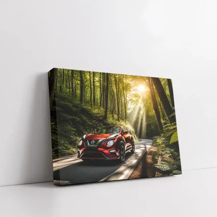 Nissan Juke Nismo Red Forest Road Drive