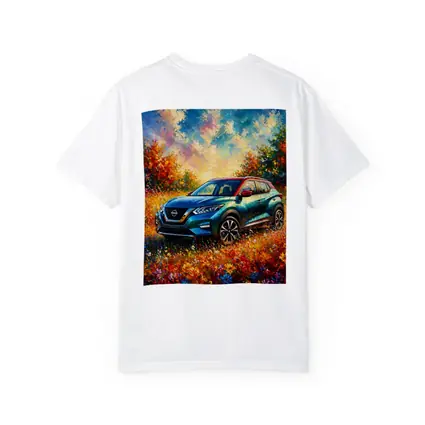 Nissan Kicks Oil Painting Colorful Flower Field