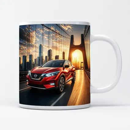 Nissan Kicks Red SUV Bridge City Sunset