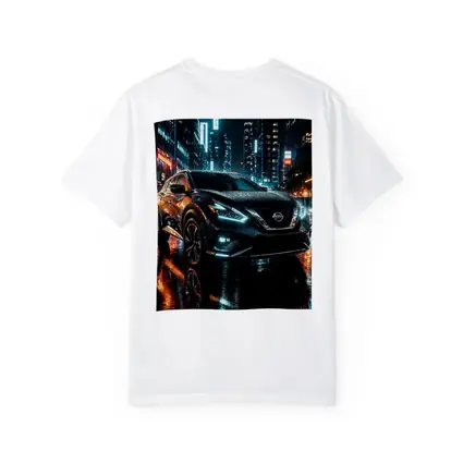 Nissan Murano Black Rainy City Night