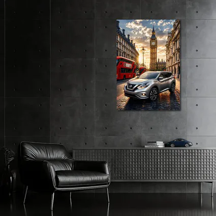 Nissan Murano Silver SUV London Big Ben