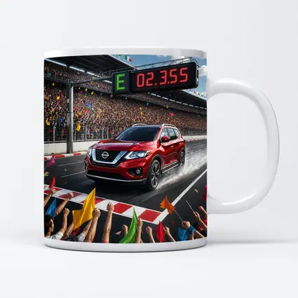 Nissan Pathfinder Racing Track Crowd Celebration