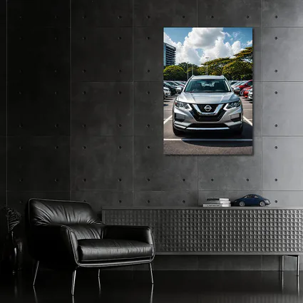 Nissan Rogue SUV Parked at Dealership Lot