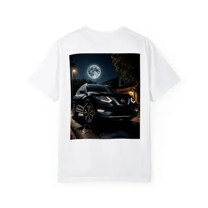 Nissan Rogue Black SUV Moonlit Night