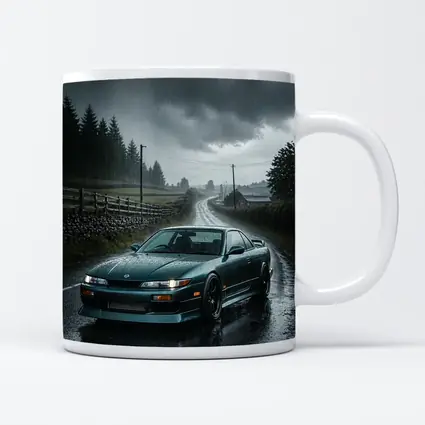 Nissan Silvia S13 Rainy Country Road