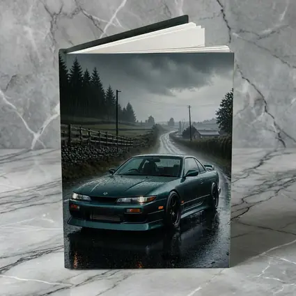 Nissan Silvia S13 Rainy Country Road