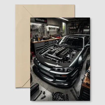 Nissan Silvia S14 Open Hood Garage Build