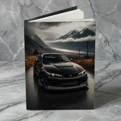 Nissan Silvia Black Car Moody Mountain Road