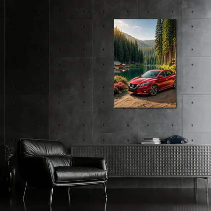 Nissan Sentra Red Sedan By Forest Lake