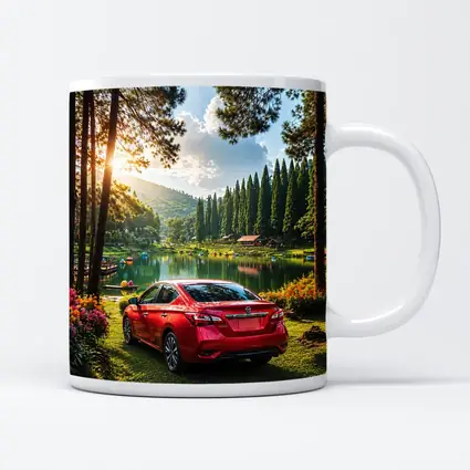 Nissan Sentra Red Sedan by Forest Lake