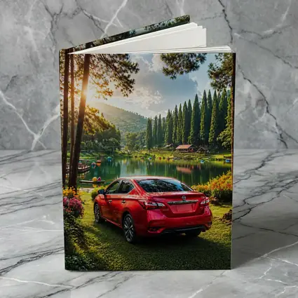 Nissan Sentra Red Sedan by Forest Lake