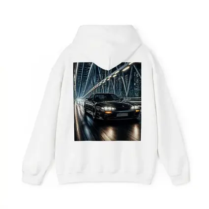 Nissan Silvia Black Night City Bridge
