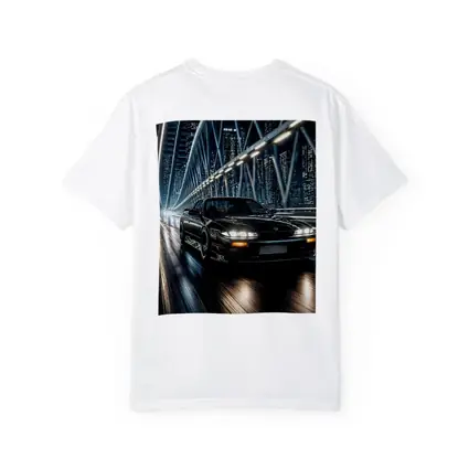 Nissan Silvia Black Night City Bridge