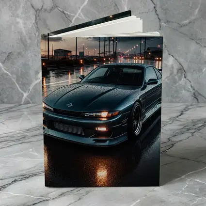 Nissan Silvia S13 Wet Street Night