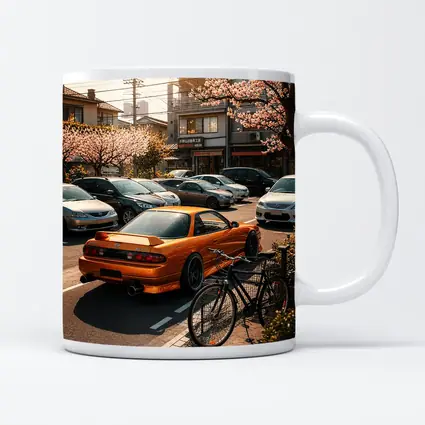Nissan Silvia Orange JDM Japan Street Scene