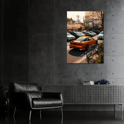 Nissan Silvia Orange JDM Japan Street Scene